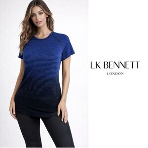 NEW L.K Bennett Klein TJ Giselle in Blue Stripe top